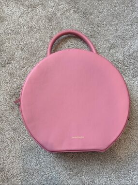 Mansur Gavriel Pink Round Leather Top-Handle Bag